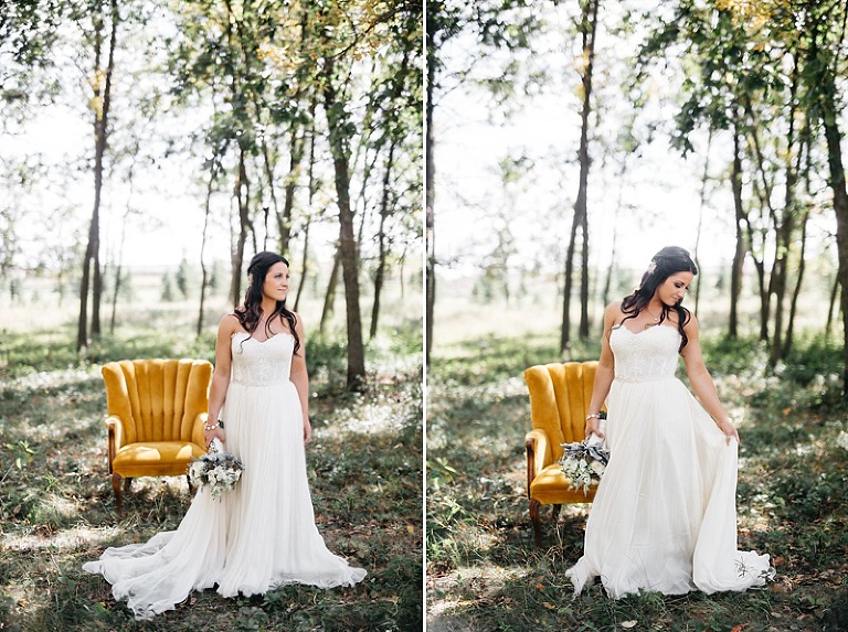 Sara Jared Backyard Fargo Woodland Wedding  Two Birds 