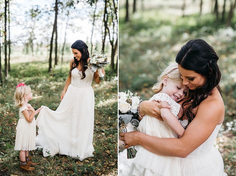 Sara Jared Backyard Fargo Woodland Wedding  Two Birds 