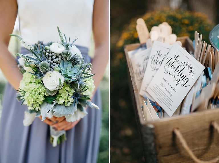 Sara Jared Backyard Fargo Woodland Wedding  Two Birds 