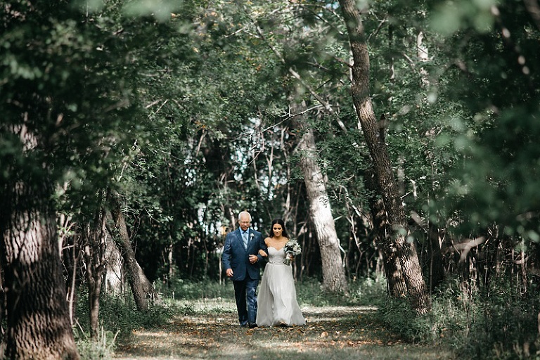 Sara Jared Backyard Fargo Woodland Wedding  Two Birds 