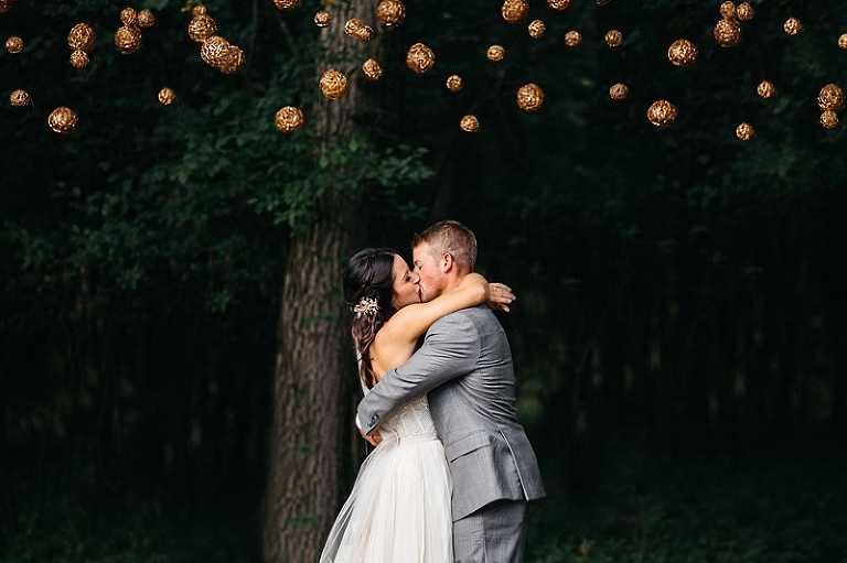 Sara Jared Backyard Fargo Woodland Wedding  Two Birds 